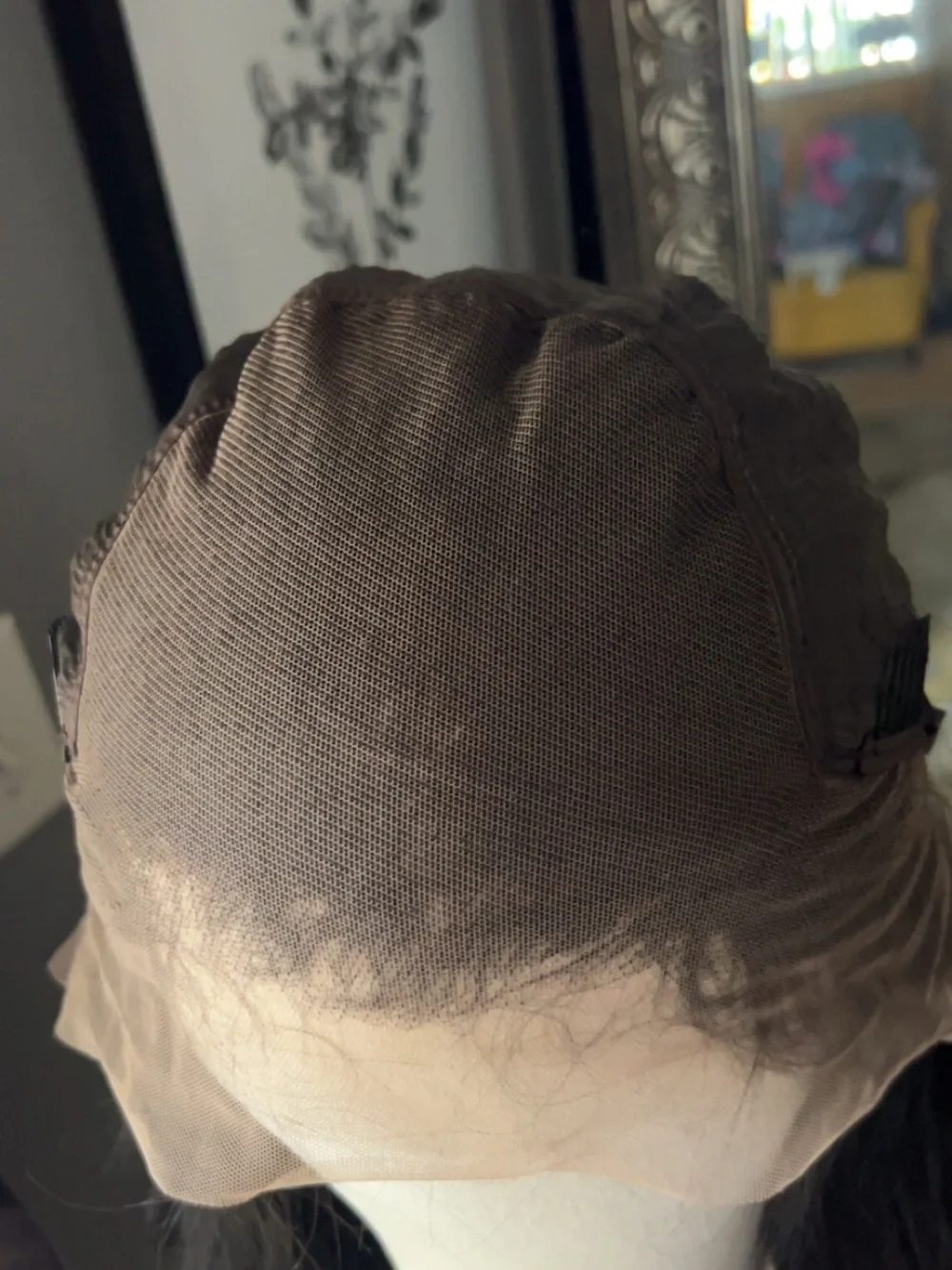 Natural Black Wavy Women’s Lace Front Wig. 34 inch